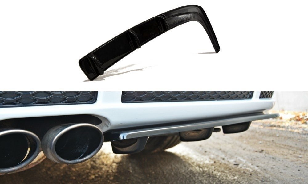 Diffusor Heck Ansatz für AUDI RS4 B5 DTM LOOK schwarz Hochglanz