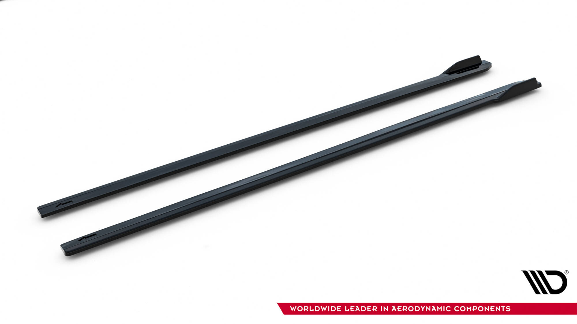 Street+ Seitenschweller Leisten V.1 passend für VW Golf R / R-Line Mk7 FL schwarz Hochglanz