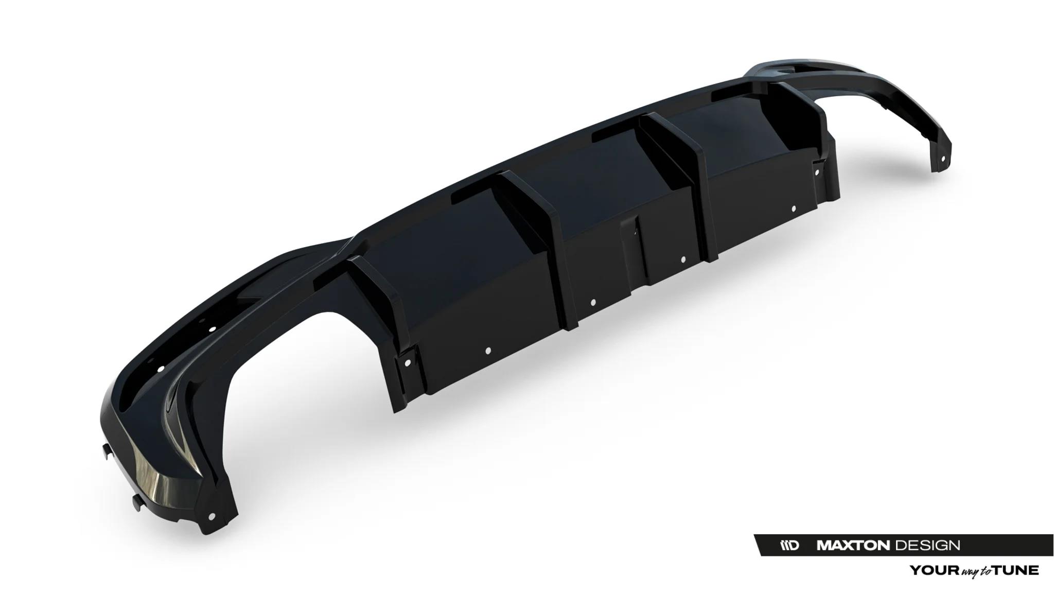 Diffusor Heck Ansatz passend für BMW 5er M-Paket Limousine / Touring G30 / G31 / G30 Facelift / G31 Facelift
