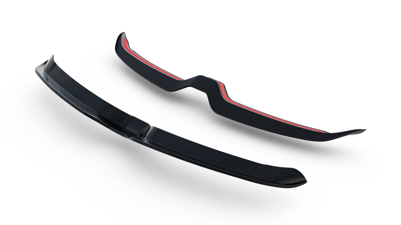Heckspoiler Lippe passend passend für Mini Cooper John Cooper Works F65 schwarz Hochglanz