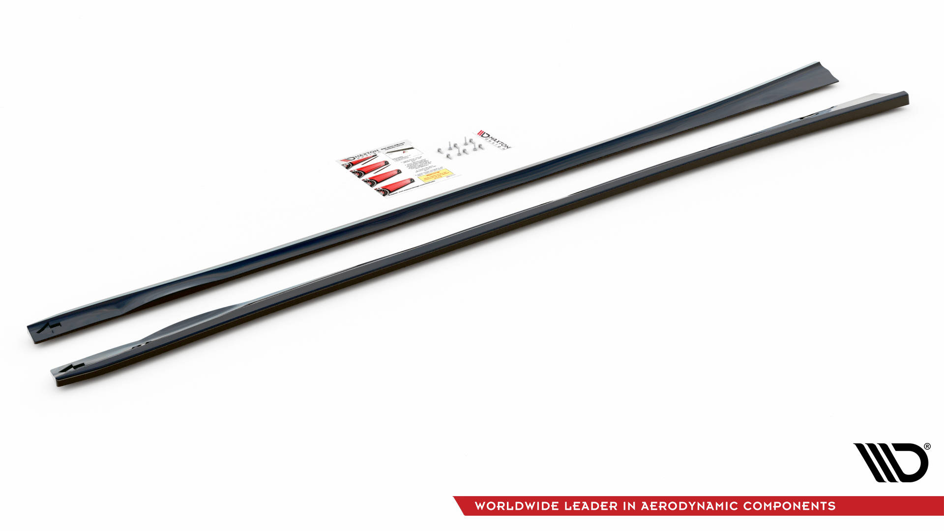 Street+ Seitenschweller Leisten passend für Dodge Charger RT Mk7 FL schwarz Hochglanz