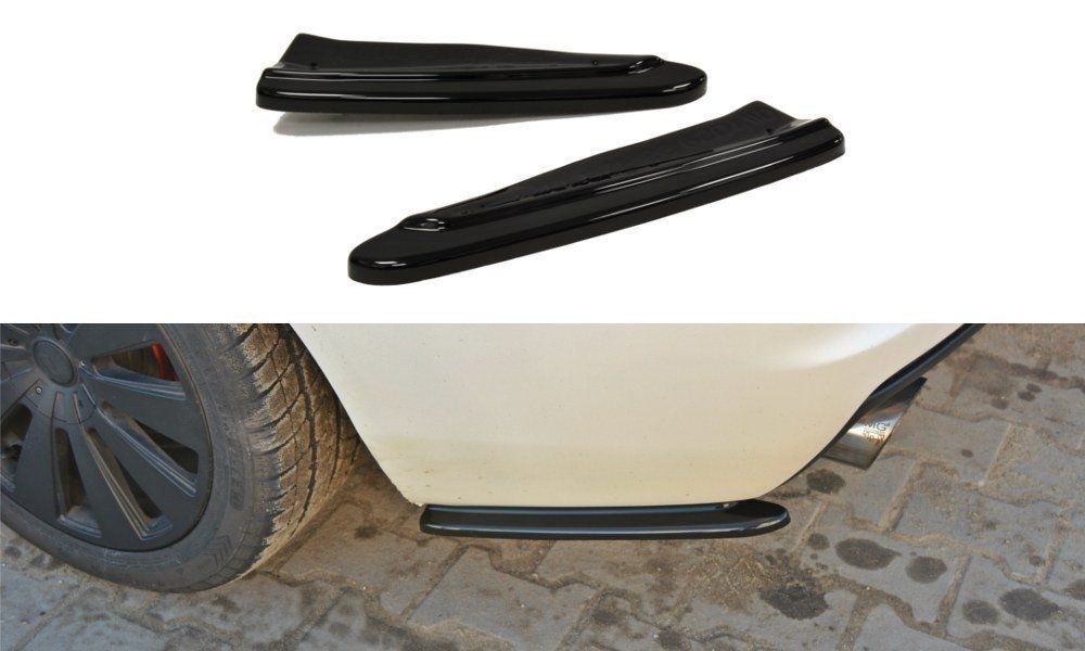Heck Ansatz Flaps Diffusor für CHEVROLET CAMARO V SS - EU, US VERSION vor Facelift Carbon Look