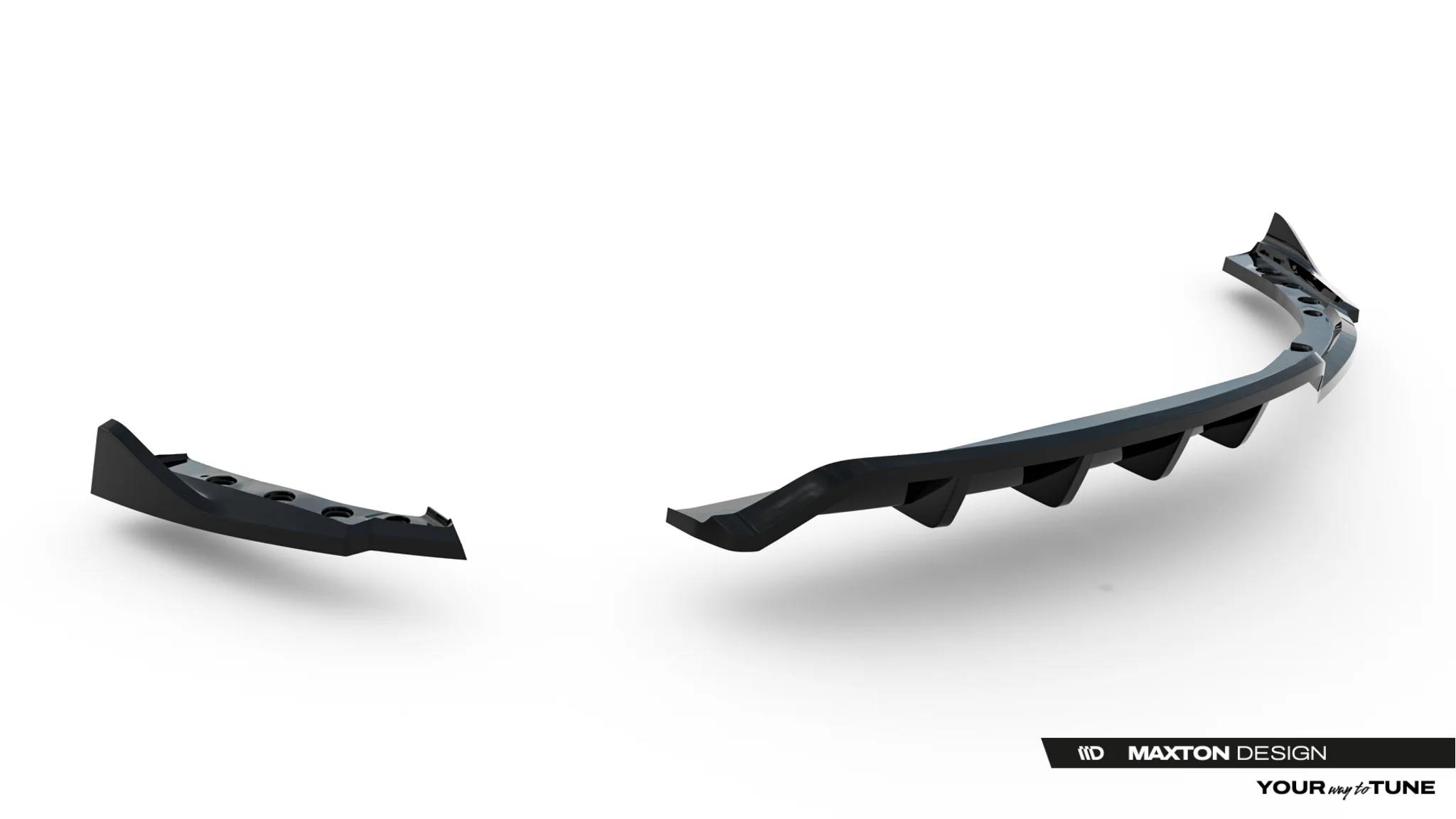 Street+ Mittlerer Diffusor RACE V.2 passend für BMW Z4 M-Paket E89 Facelift schwarz Hochglanz