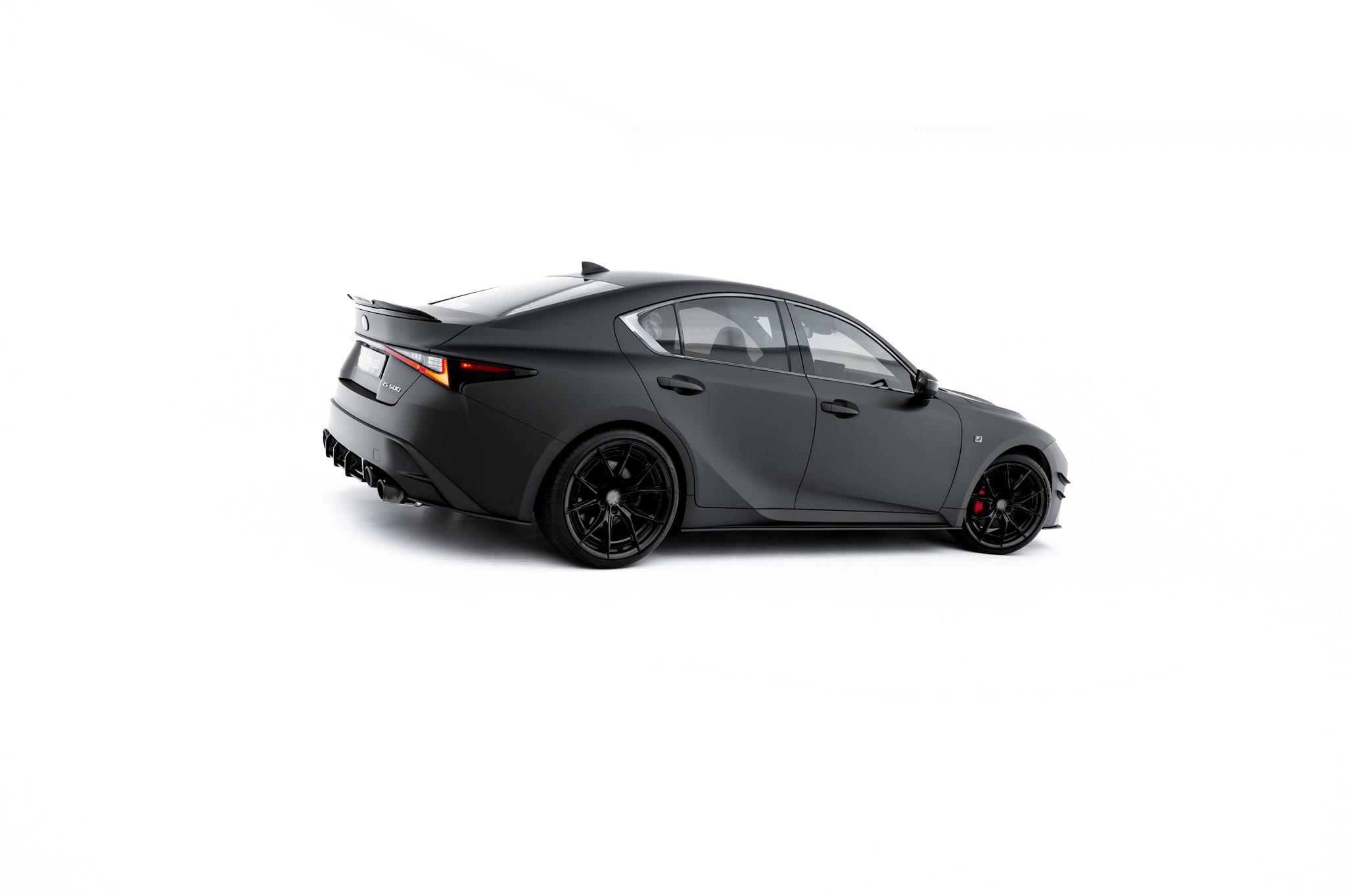 Seitenschweller Ansatz Paar passend für Lexus IS 500 Mk3 Facelift 2 XE30 schwarz matt