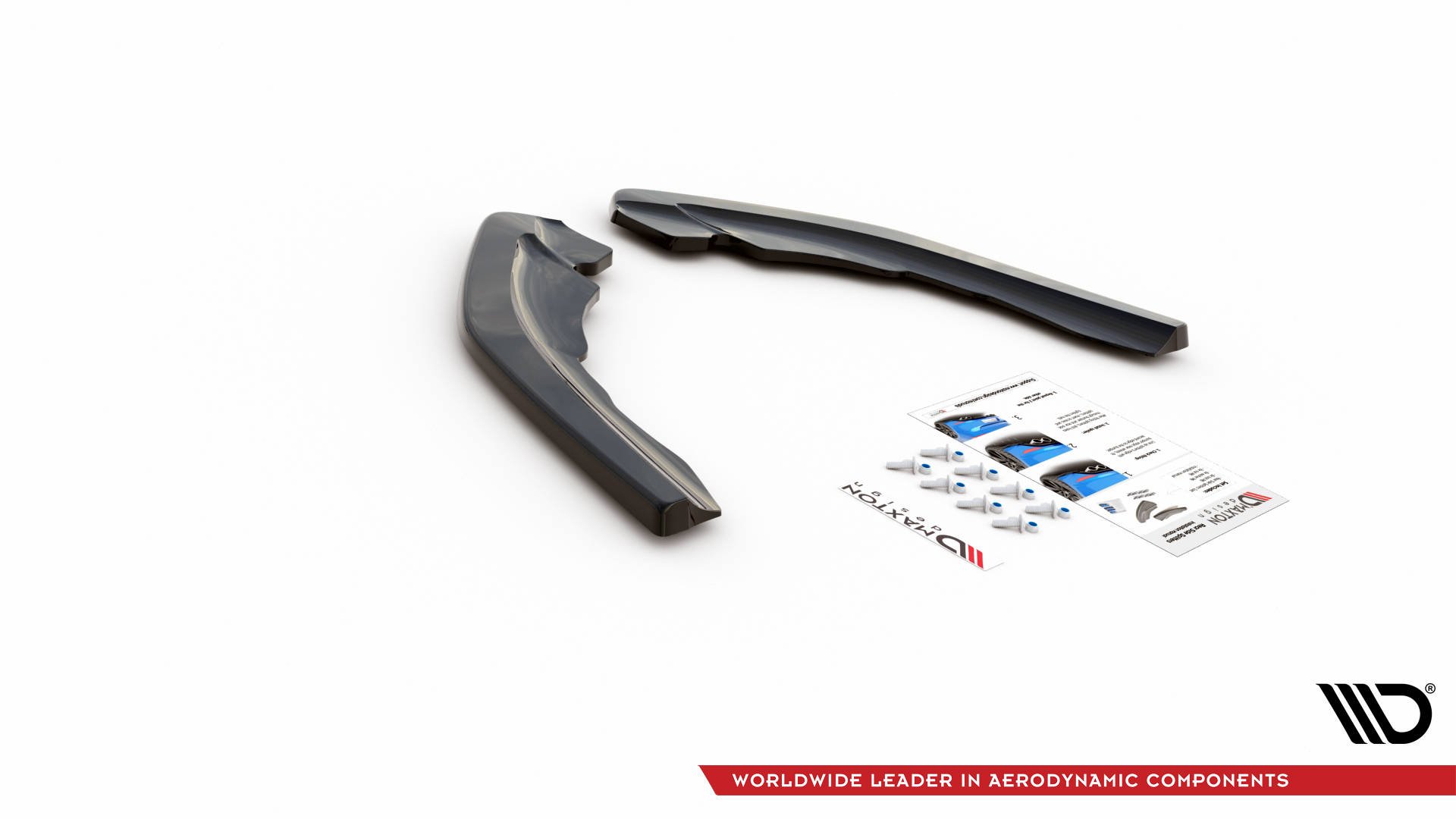 Street+ Heck Ansatz Flaps V.2 passend für BMW M2 F87 schwarz Hochglanz