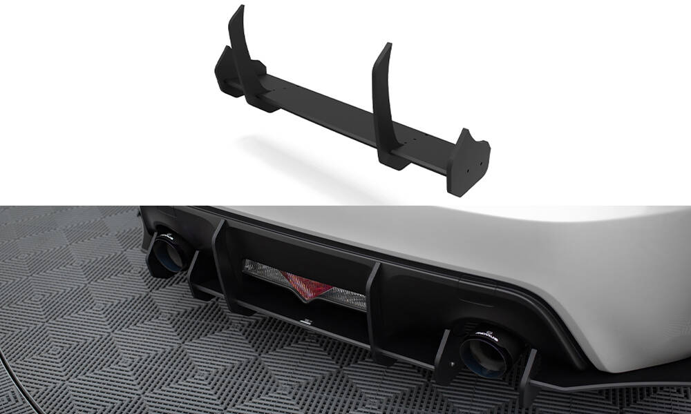 Street Pro Heckschürze Heck Ansatz Diffusor passend für Subaru BRZ Mk1 FL rot