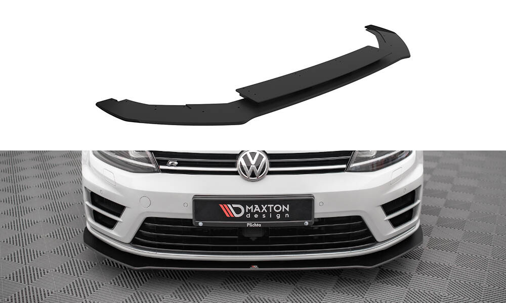 Street Pro Spoilerlippe Front Ansatz V.1 passend für VW Golf R Mk7 rot