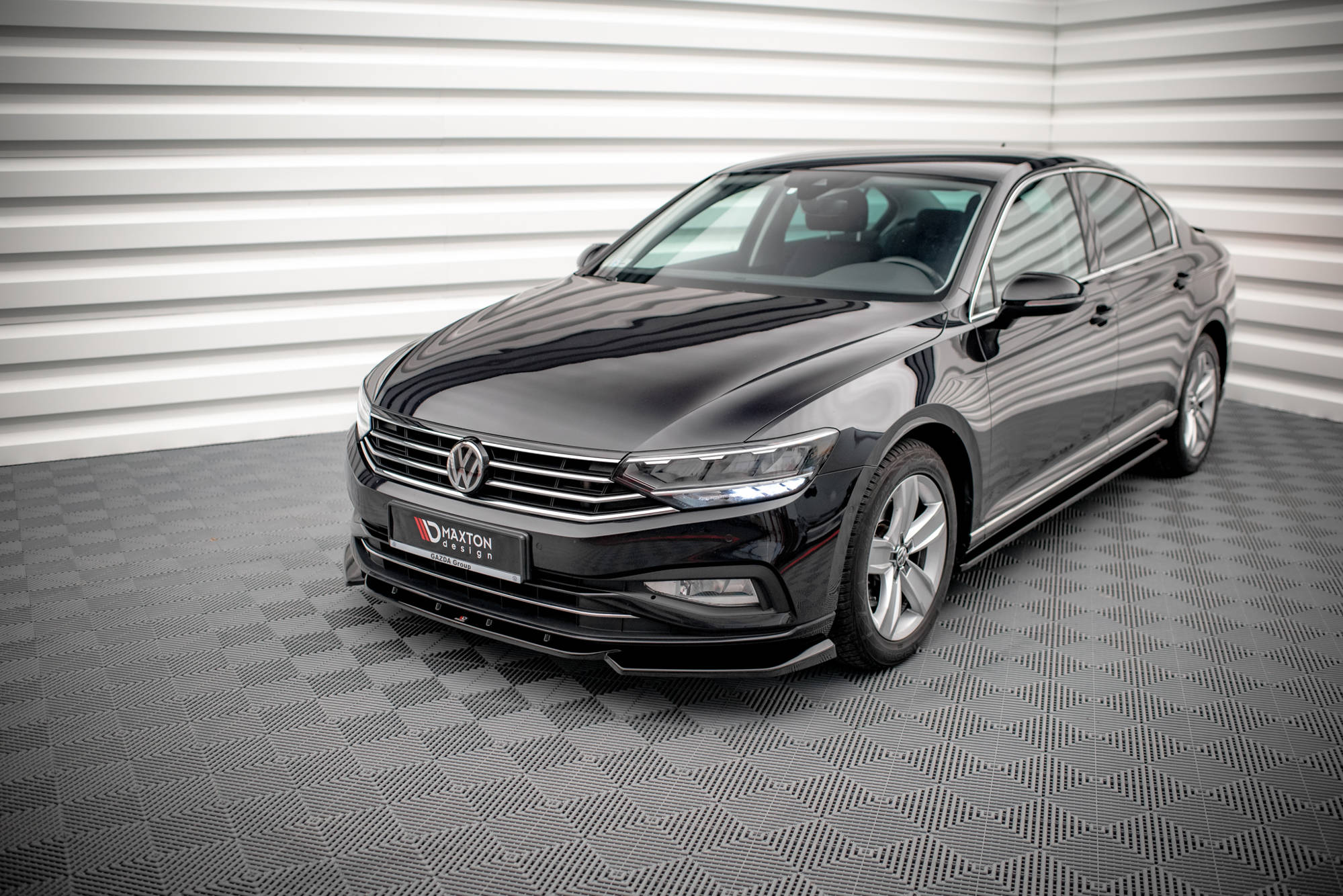 Street+ Seitenschweller Leisten passend für VW Passat B8 FL schwarz Hochglanz