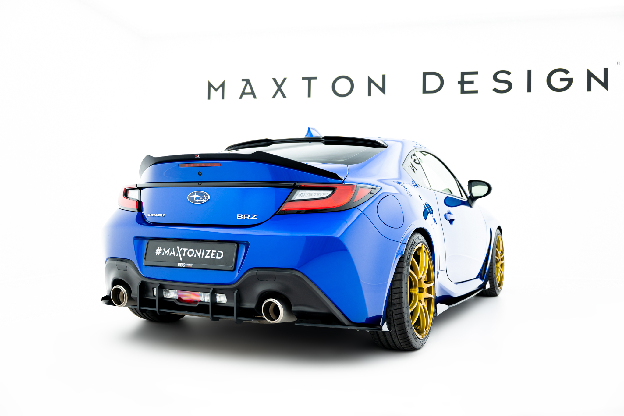 Street Pro Heck Ansatz Flaps V.1 passend für Subaru BRZ Mk2 schwarz Hochglanz