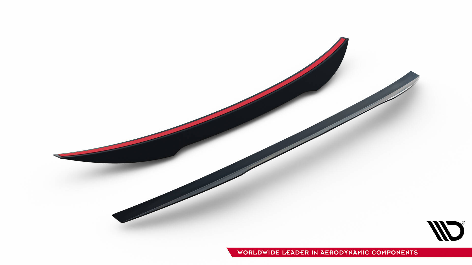 Spoiler CAP für Audi S5 Coupe / A5 S-Line Coupe 8T / 8T Facelift schwarz Hochglanz
