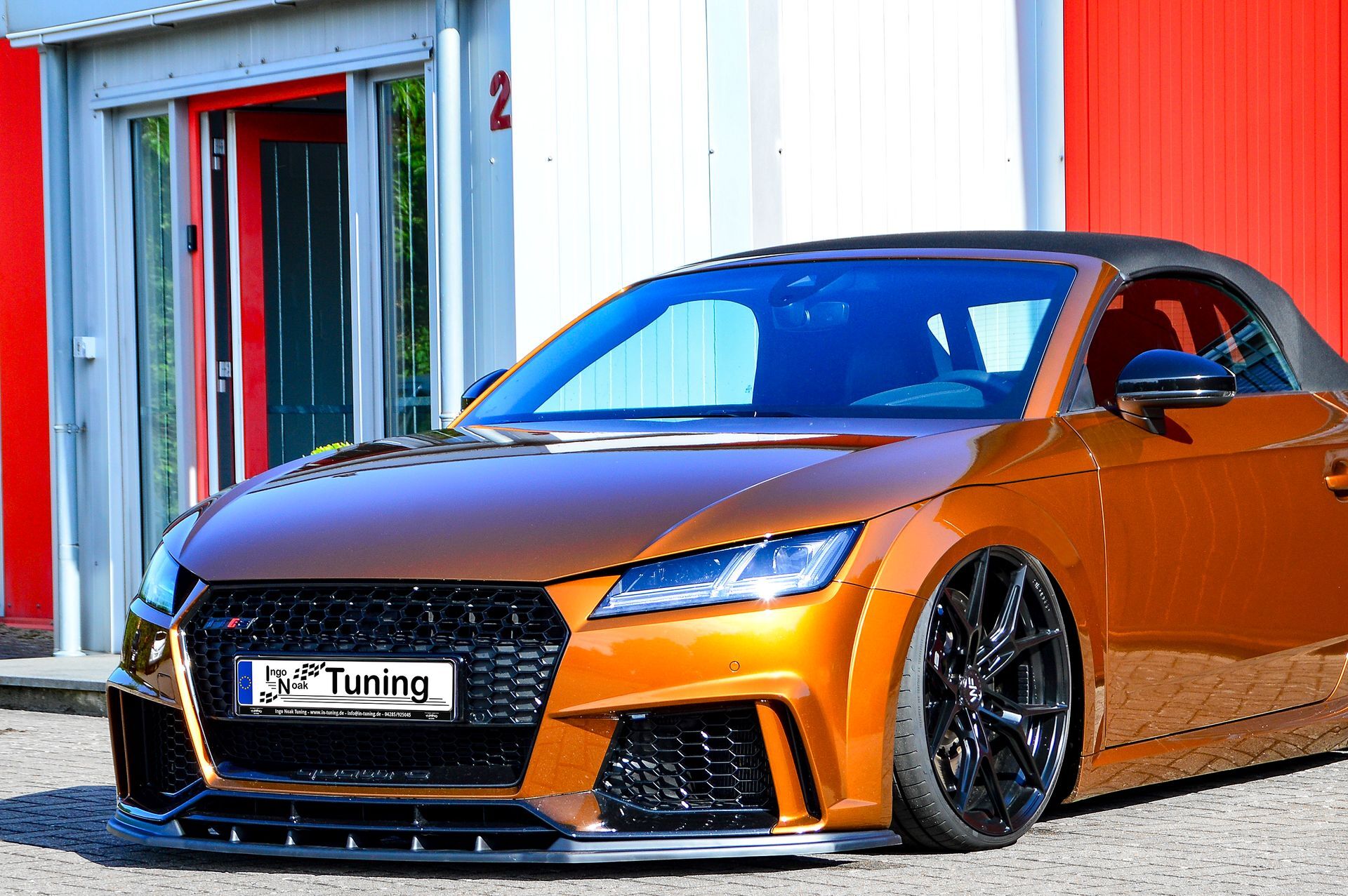 Spoilerschwert Frontspoiler Cuplippe aus ABS für Audi TTRS 8S OEM Optik
