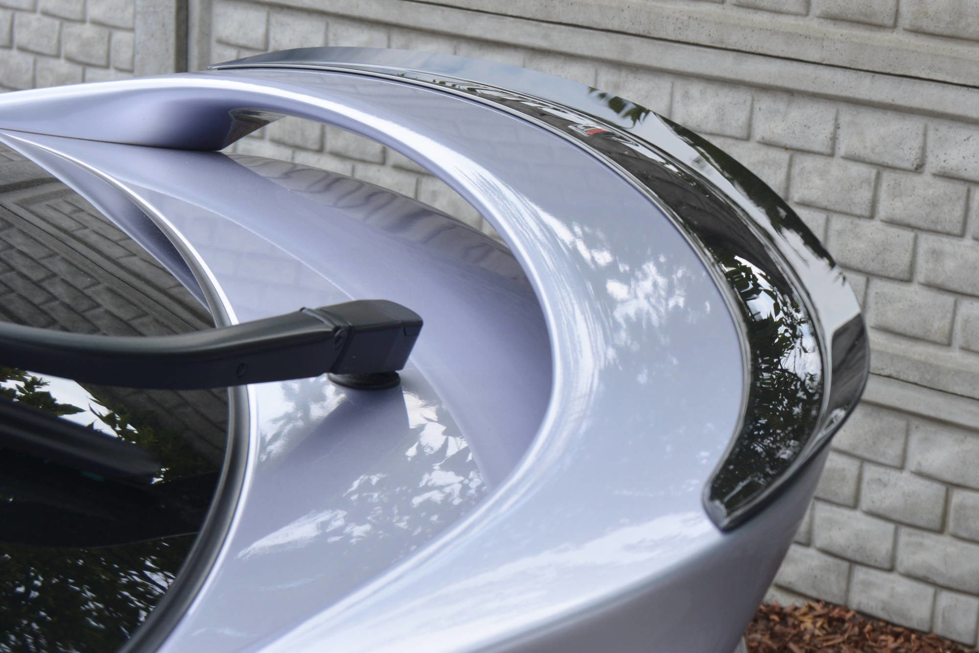 Spoiler CAP für MAZDA 6 MK2 SPORT HATCH GH-SERIES vor Facelift schwarz Hochglanz