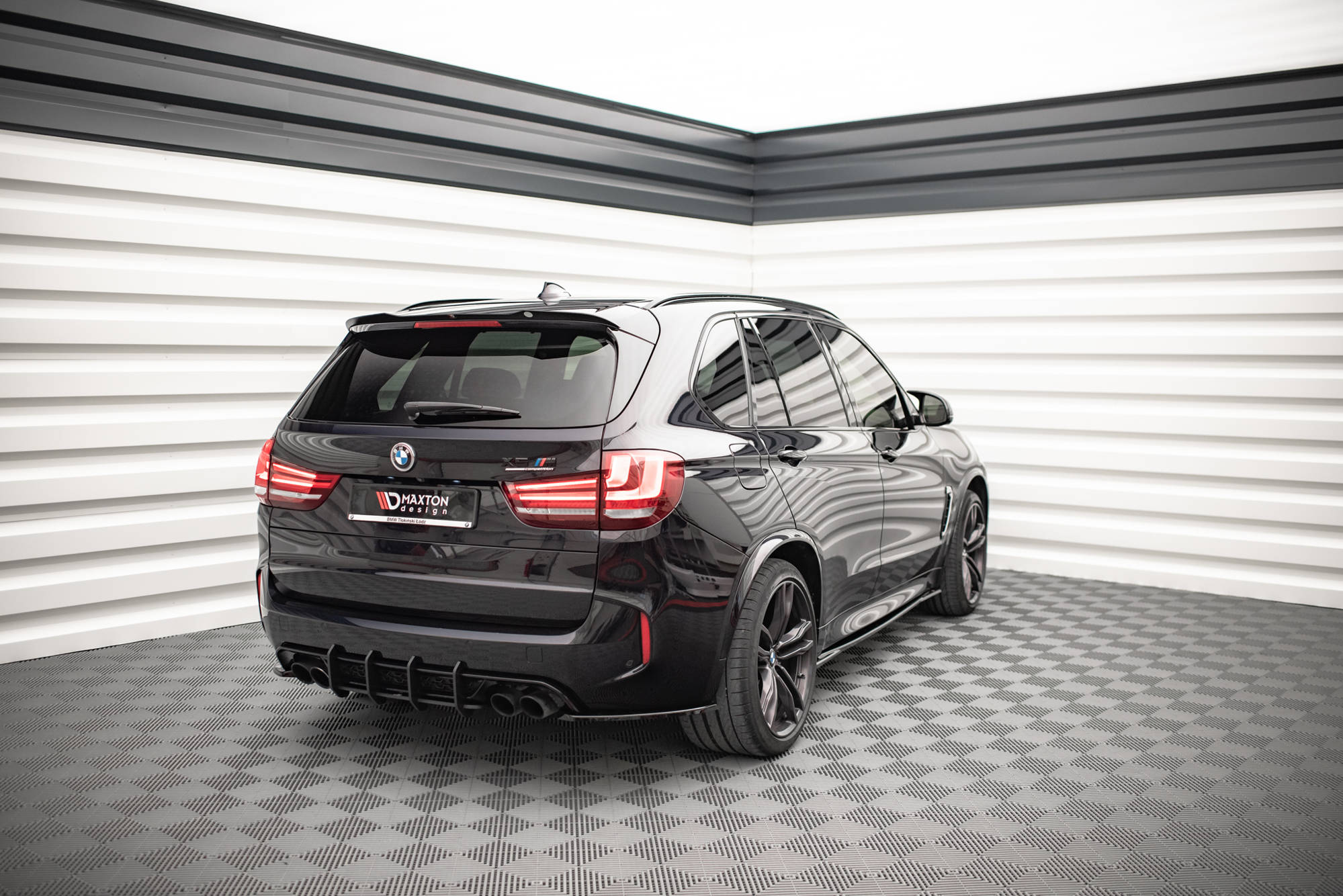 Street Pro Heckschürze Heck Ansatz Diffusor passend für BMW X5 M F85 rot