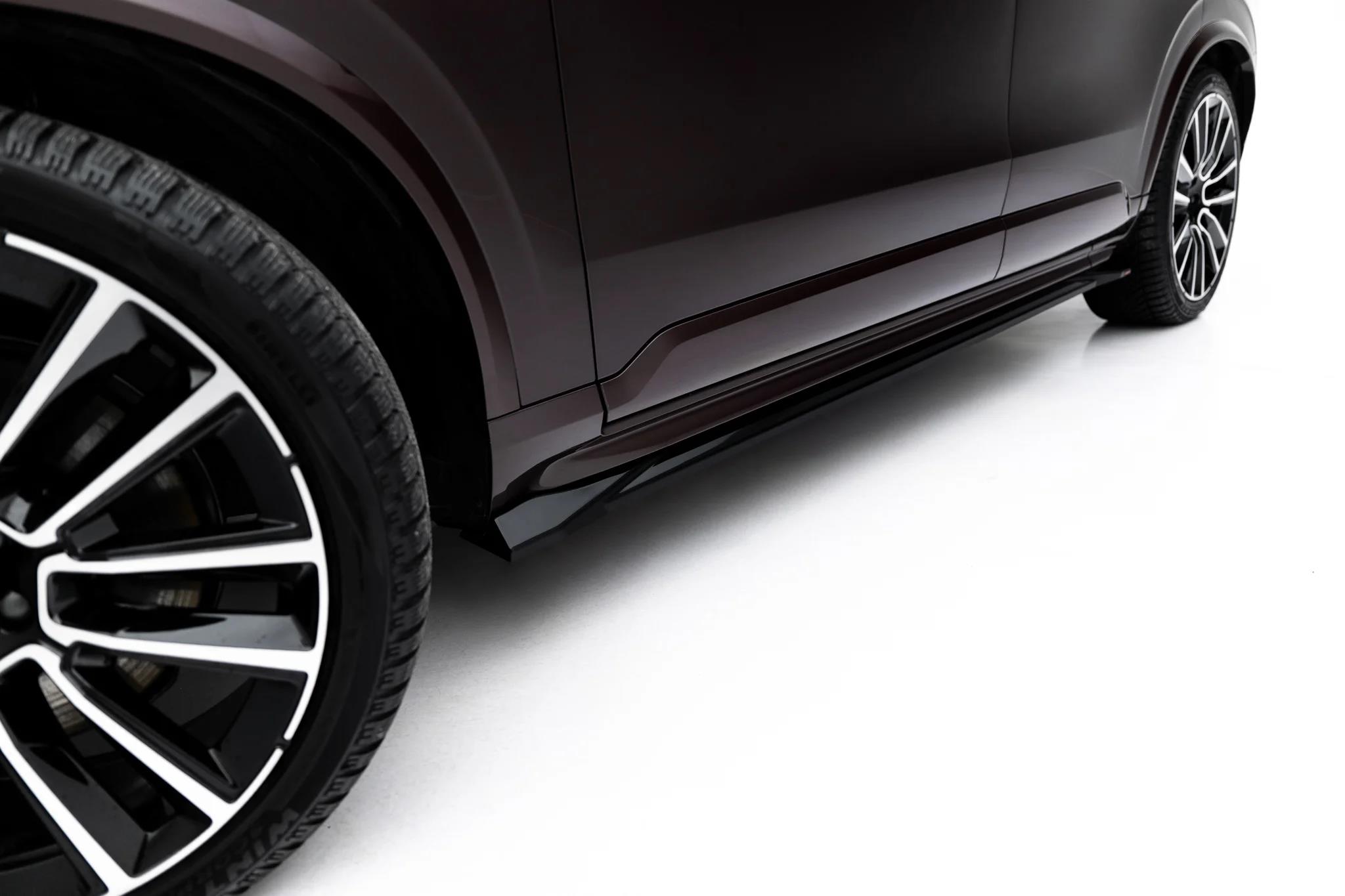 Street+ Seitenschweller Leisten passend für Volvo XC90 Mk2 Facelift 2 schwarz Hochglanz