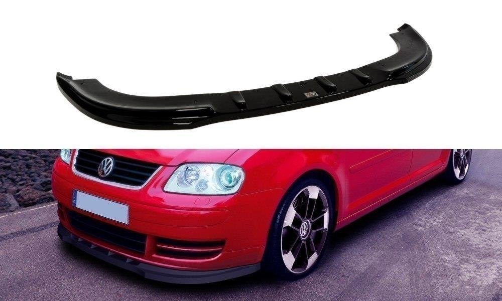 Front Ansatz für VW Touran Mk1 schwarz Hochglanz