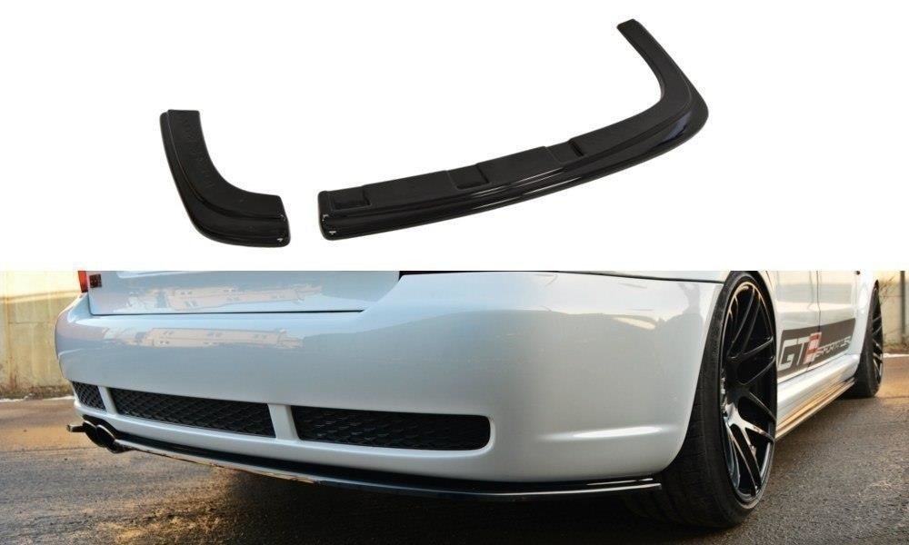 Diffusor Heck Ansatz für AUDI RS4 B5 schwarz Hochglanz