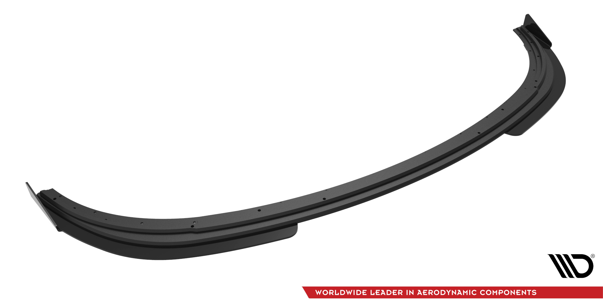 Street Pro Spoilerlippe Front Ansatz + Flaps V.1 passend für Ford Fiesta ST Mk6 schwarz Hochglanz