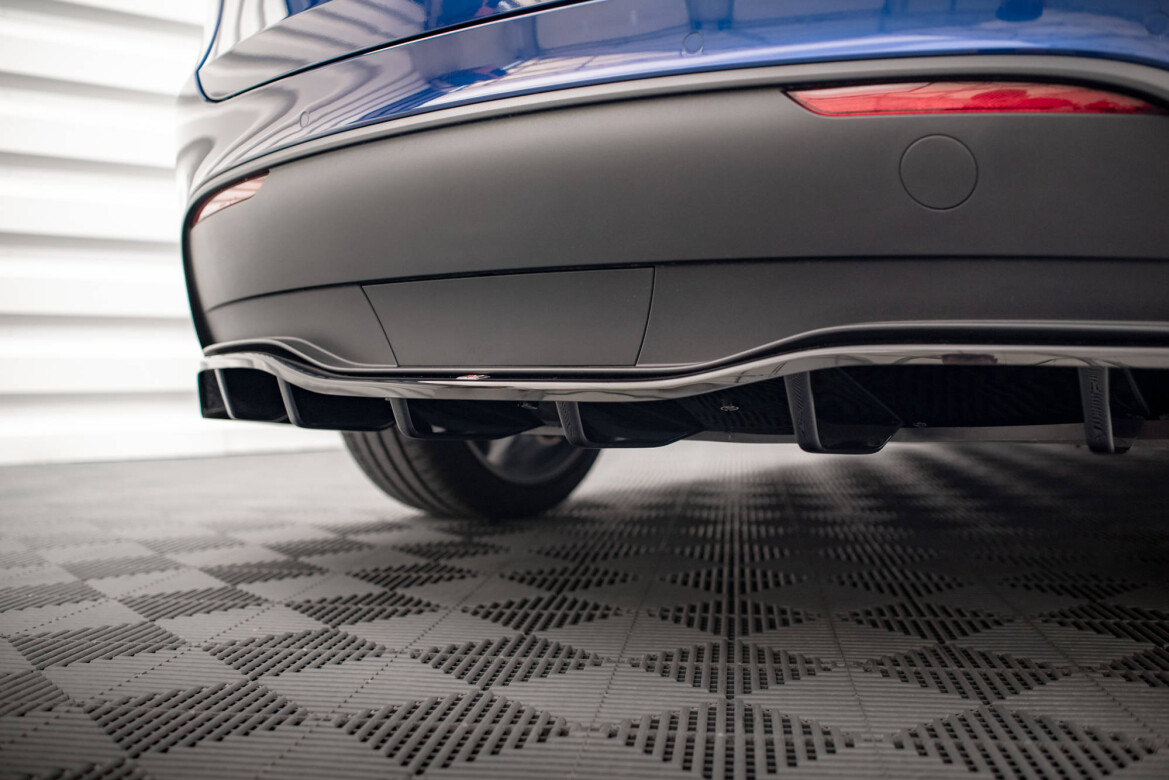 Diffusor Heckansatz passend für Tesla Model Y schwarz Hochglanz