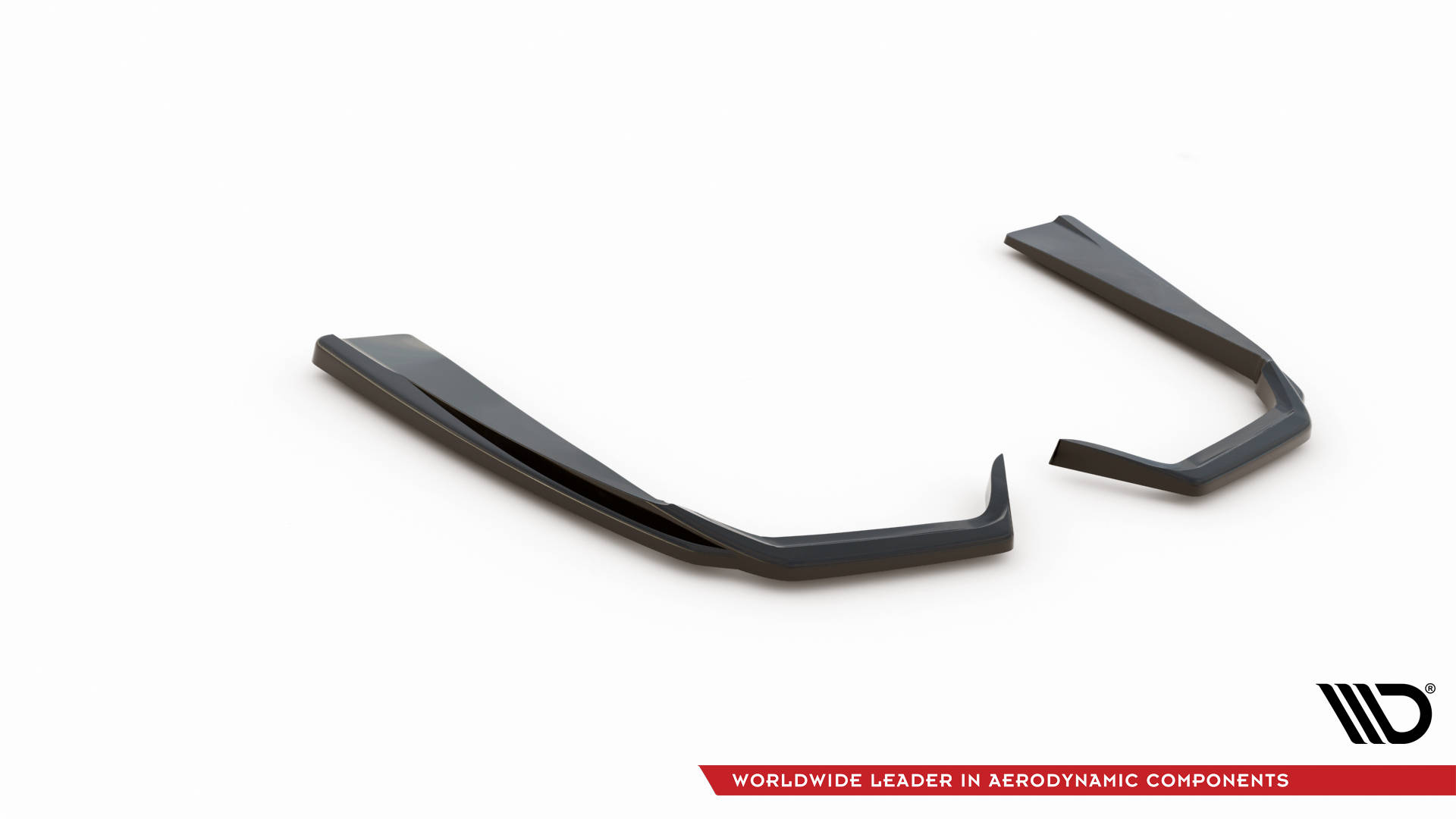 Street+ Heck Ansatz Flaps passend für Mercedes-AMG C 43 Limousine W205 FL schwarz Hochglanz