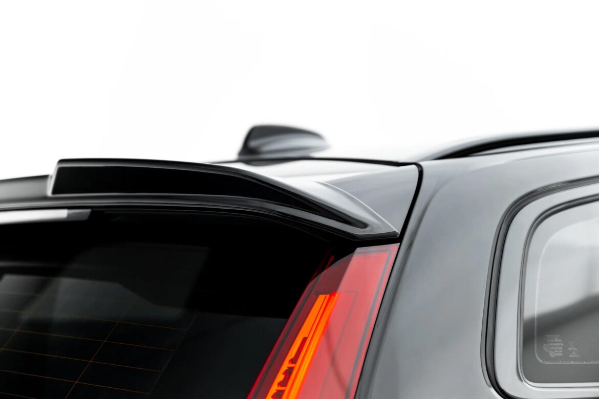 Heckspoiler Lippe 3D passend für Volvo V60 R-Design Mk3 schwarz Hochglanz