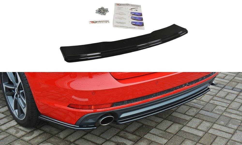 Heckansatz Audi A4 B9 S-Line schwarz Hochglanz