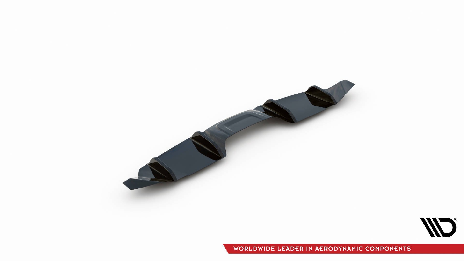 Street+ Heck Ansatz Diffusor passend für Ford Mustang Mk. 6 FL schwarz Hochglanz