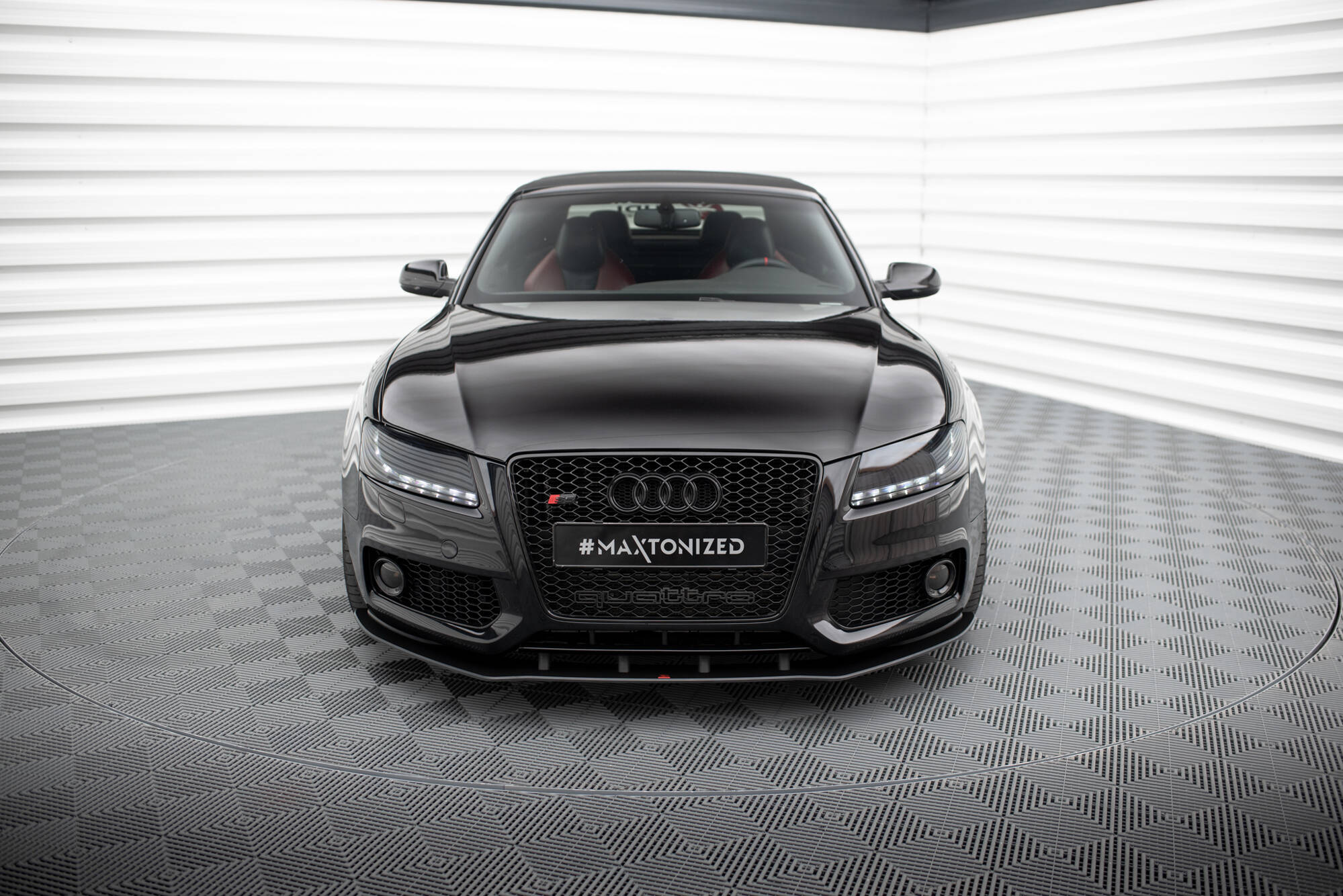 Street Pro Spoilerlippe Front Ansatz passend für Audi S5 / A5 S-Line 8T rot