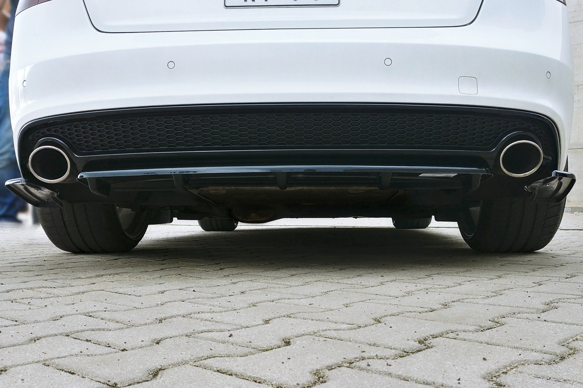 Heckansatz Audi A5 S-Line 8T Facelift DTM LOOK schwarz Hochglanz