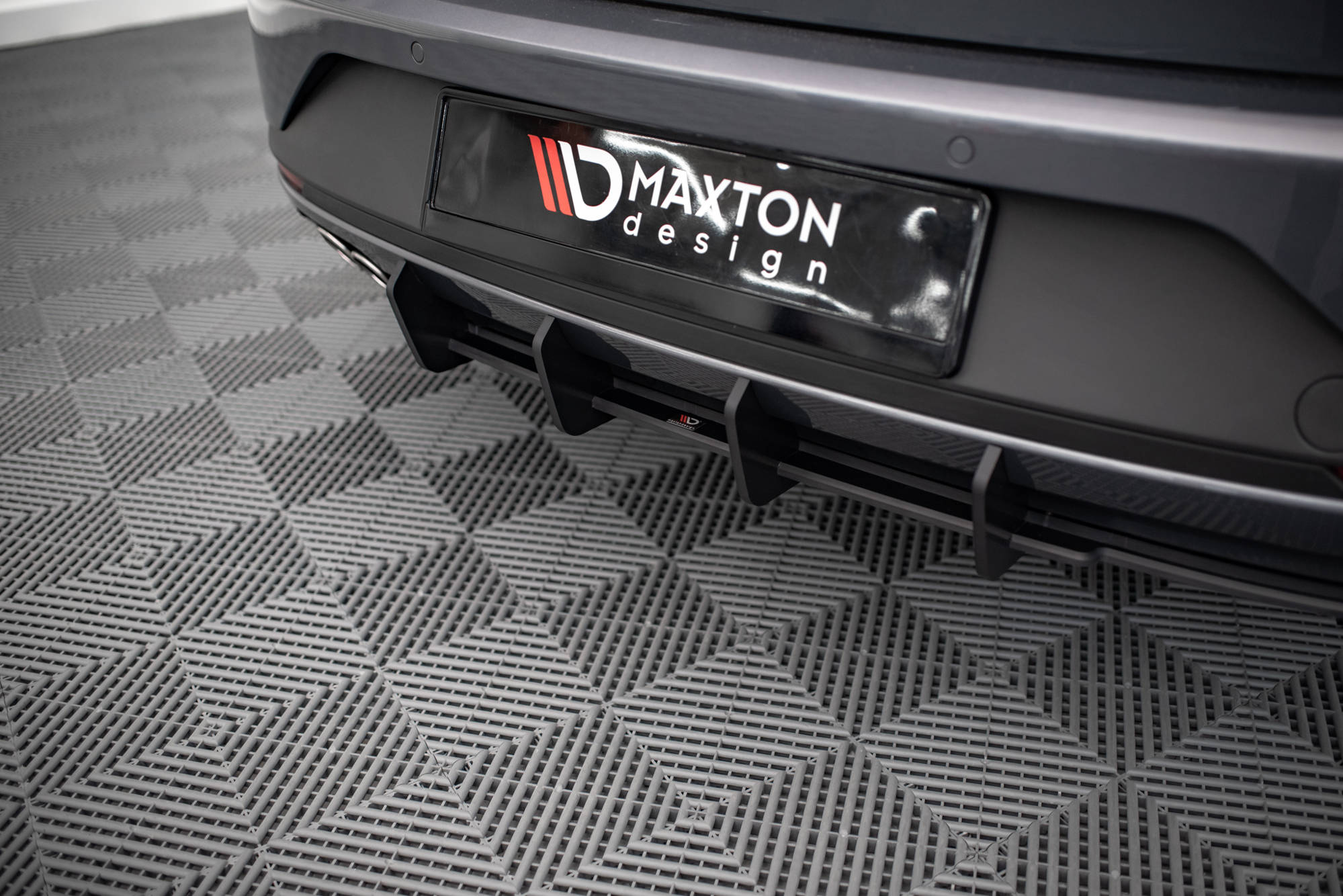 Street Pro Heckschürze Heck Ansatz Diffusor passend für Seat Leon FR Sportstourer Mk3
