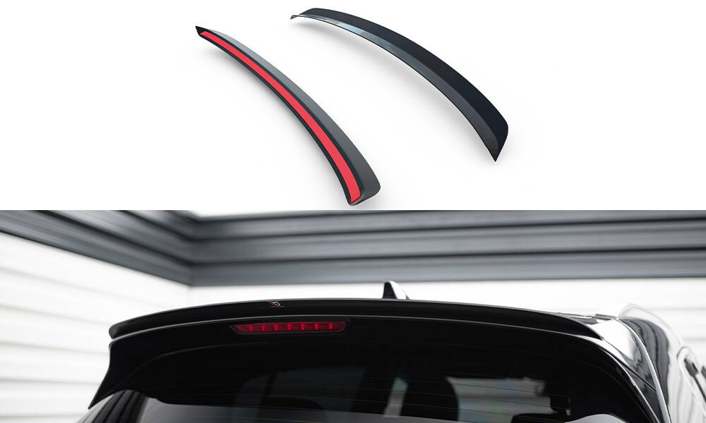 Spoiler CAP für KIA SPORTAGE mk4 GT-Line schwarz Hochglanz