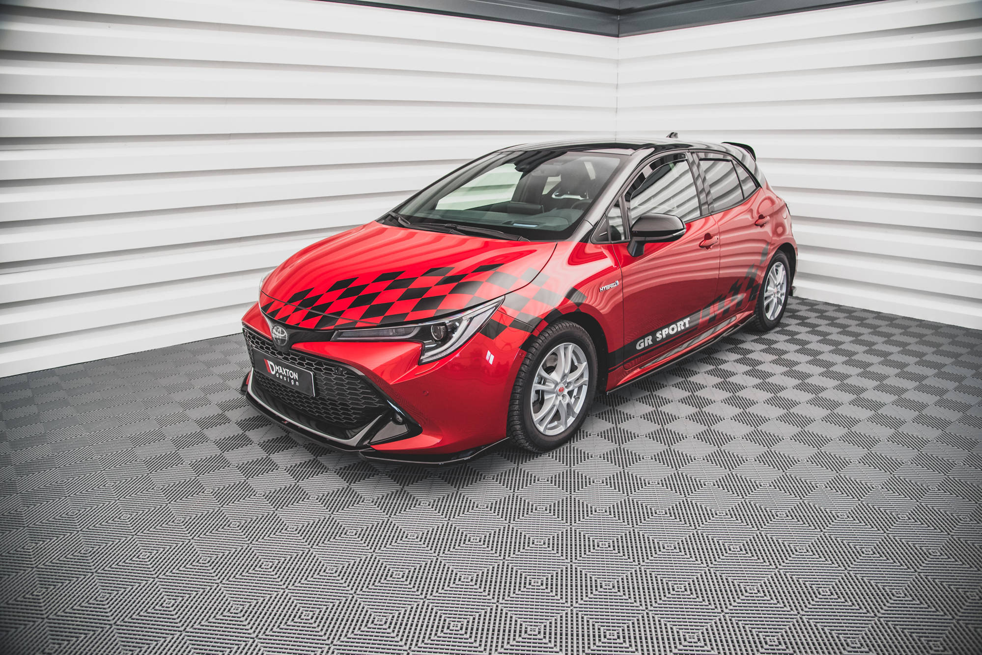 Street+ Seitenschweller Leisten passend für Toyota Corolla GR Sport Hatchback XII schwarz Hochglanz