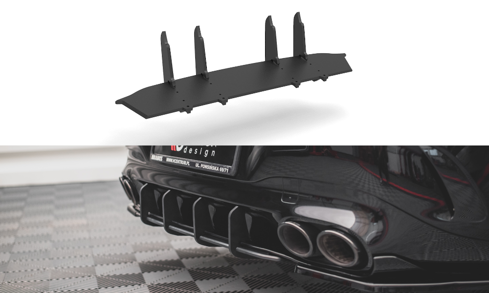Street Pro Heckschürze Heck Ansatz Diffusor passend für Mercedes-AMG CLA 35 / 45 Aero C118