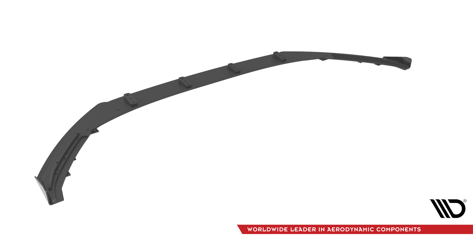 Street Pro Spoilerlippe Front Ansatz passend für Audi A3 8Y rot+ Hochglanz Flaps