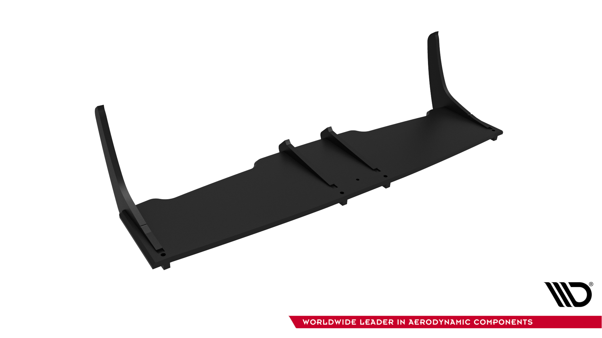 Heckansatz Diffusor passend für ABARTH 500 Mk1 roter Kern