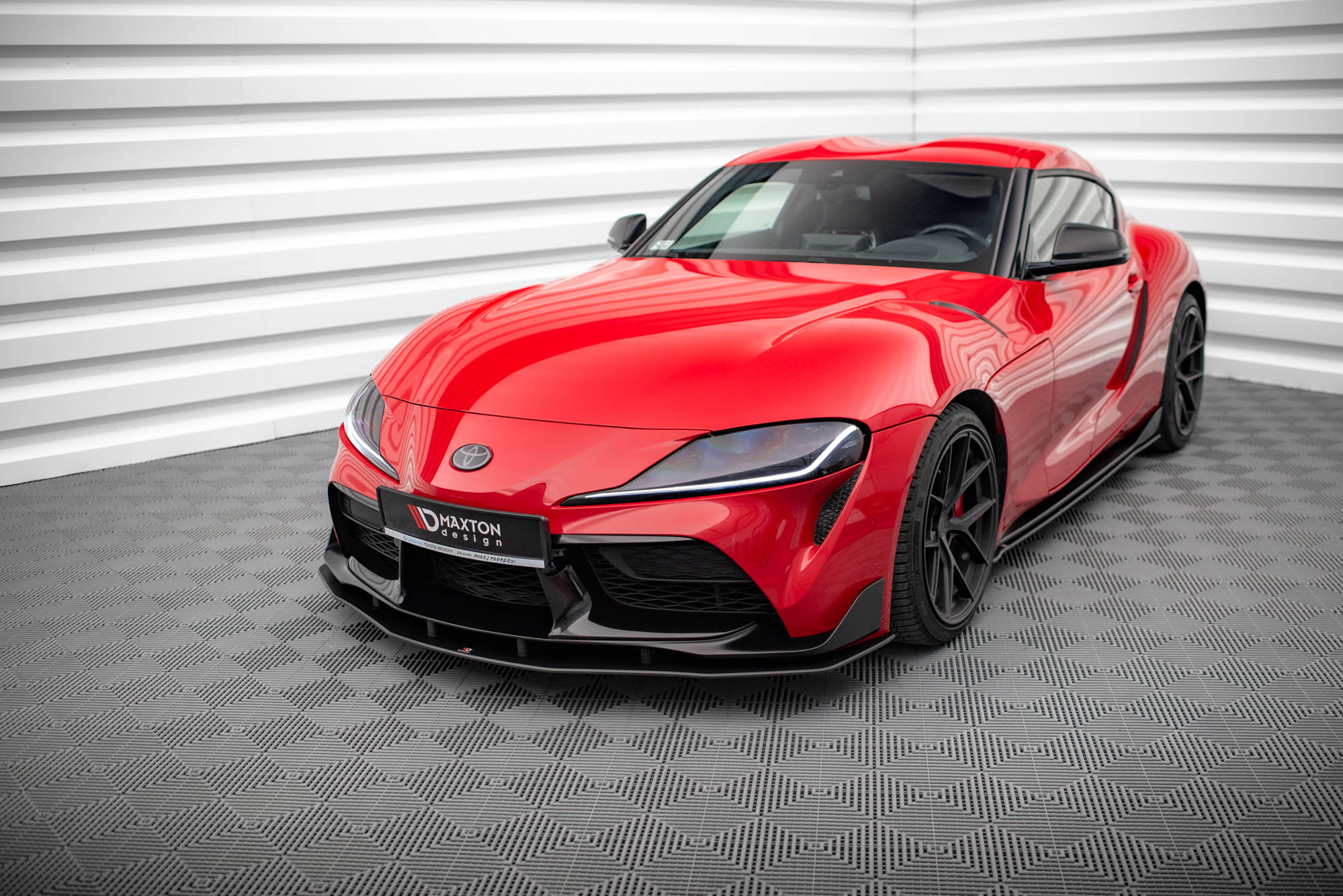 Street Pro Spoilerlippe Front Ansatz passend für Toyota Supra Mk5 rot