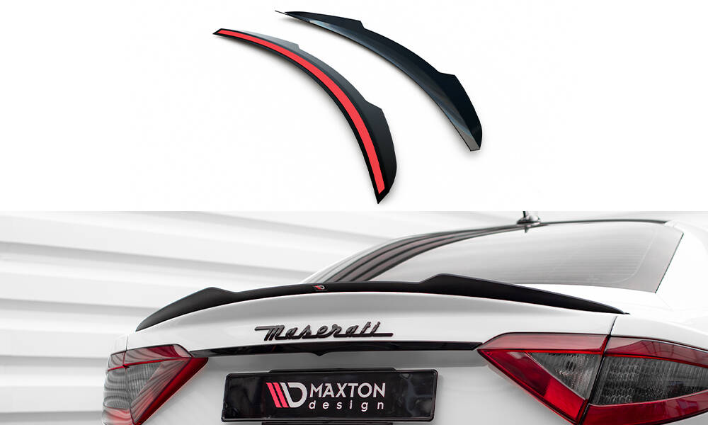 Heckspoiler Lippe passend für Maserati Granturismo S Mk1 schwarz Hochglanz