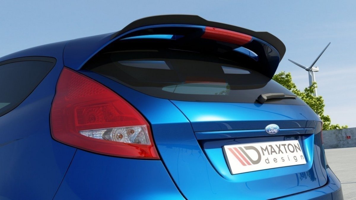 Heck Spoiler Aufsatz Abrisskante passend für Ford Fiesta ST-Line Mk7 schwarz Hochglanz