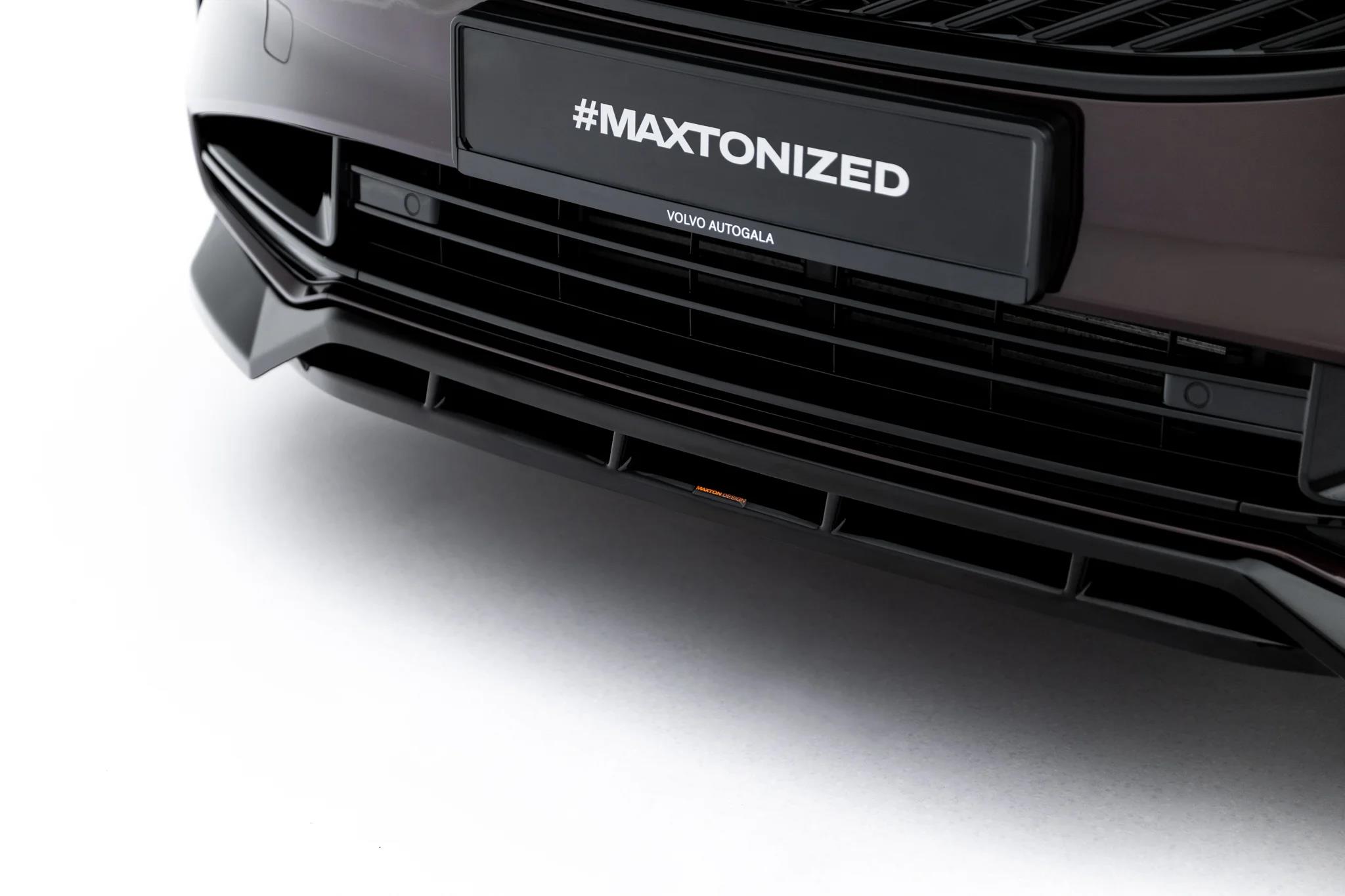 Street+ Spoilerlippe Front Ansatz passend für Volvo XC90 Mk2 Facelift 2 schwarz Hochglanz