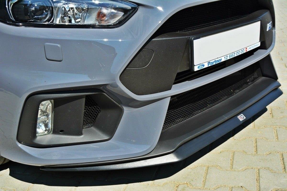 Street+ Spoilerlippe Front Ansatz V.2 passend für Ford Focus RS Mk3 schwarz Hochglanz
