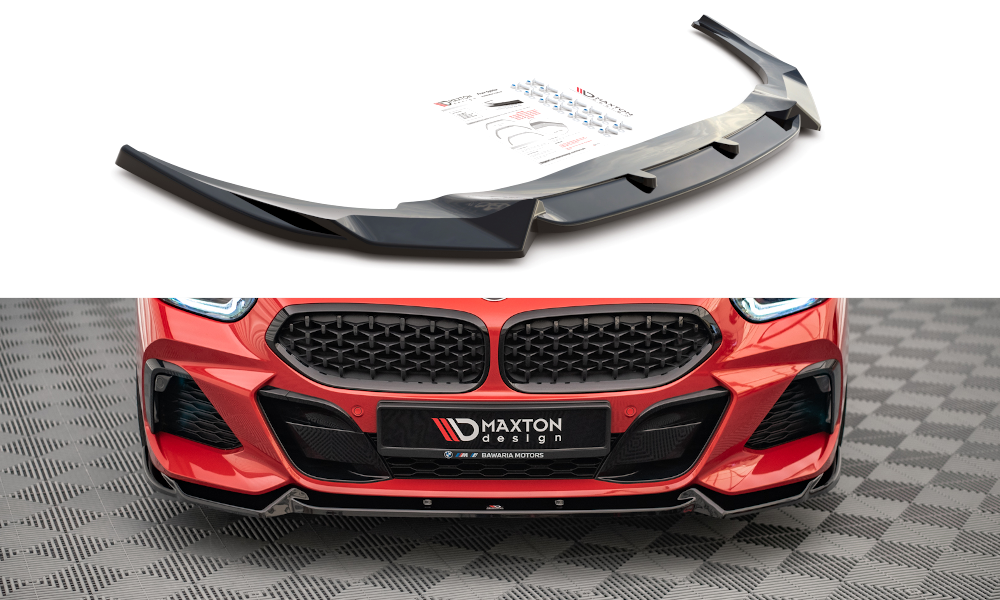 Street+ Spoilerlippe Front Ansatz V.1 passend für BMW Z4 M40i / M-Paket G29 schwarz Hochglanz