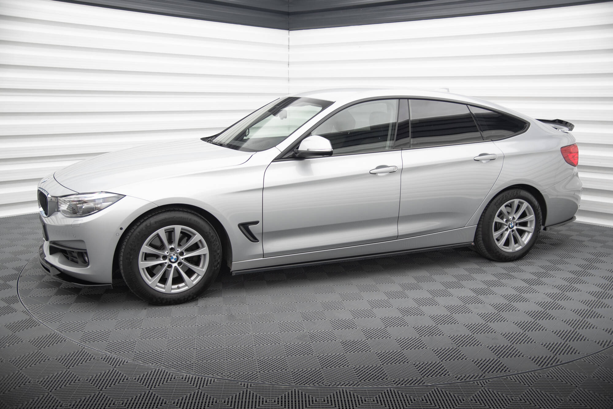 Street+ Seitenschweller Leisten passend für BMW 3er GT F34 schwarz Hochglanz
