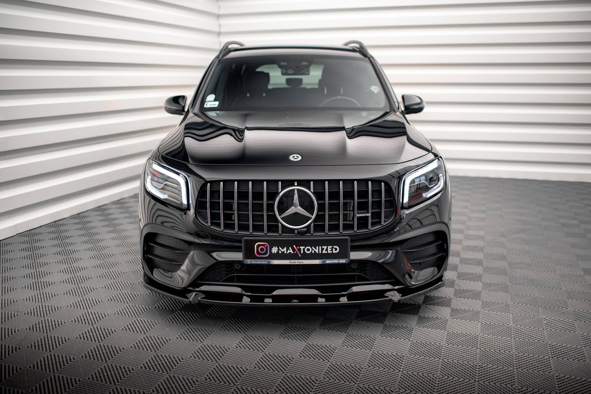 Street+ Spoilerlippe Front Ansatz V.1 passend für Mercedes-AMG GLB 35 / AMG-Line X247 schwarz Hochglanz