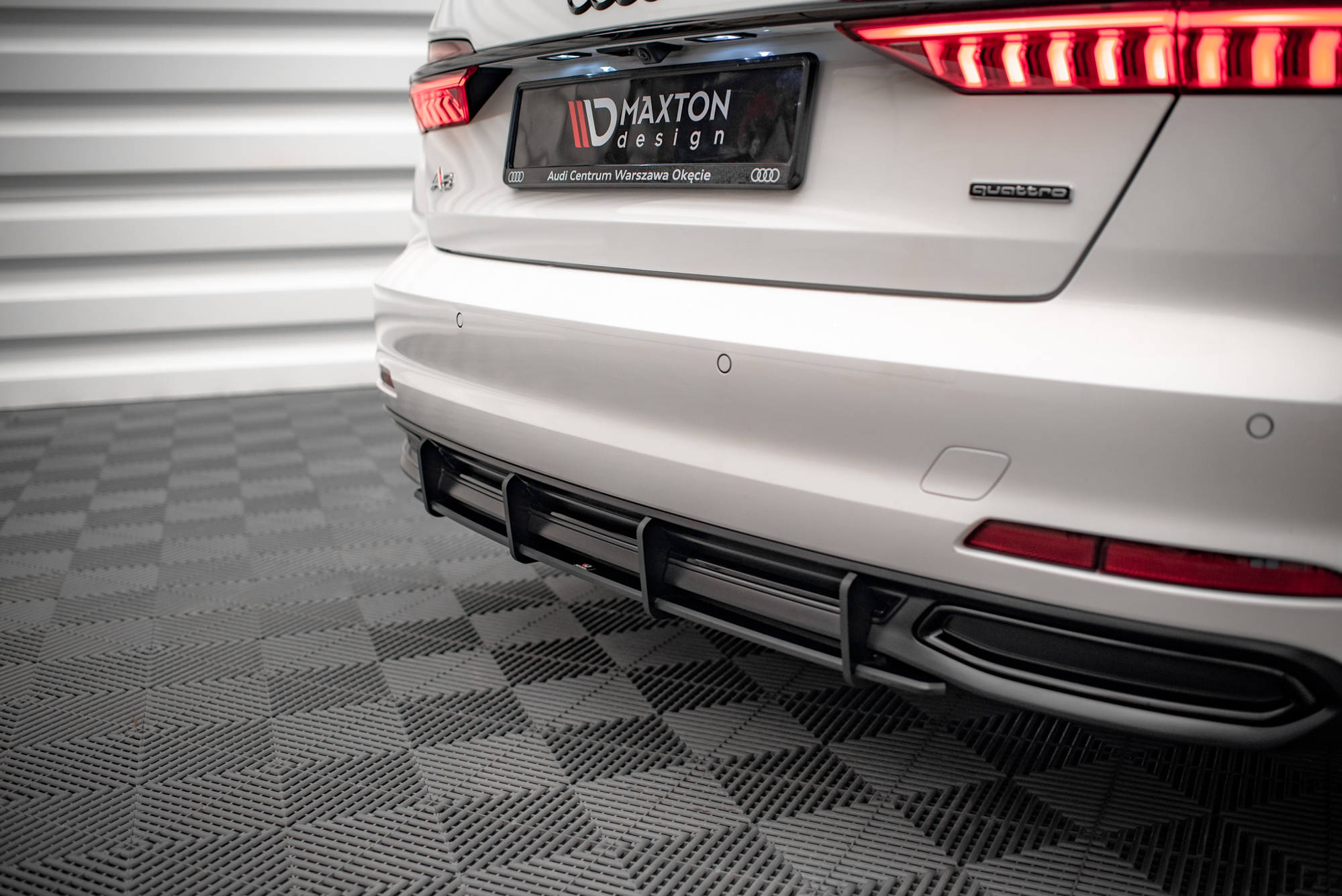 Street Pro Heckschürze Heck Ansatz Diffusor passend für Audi A6 C8
