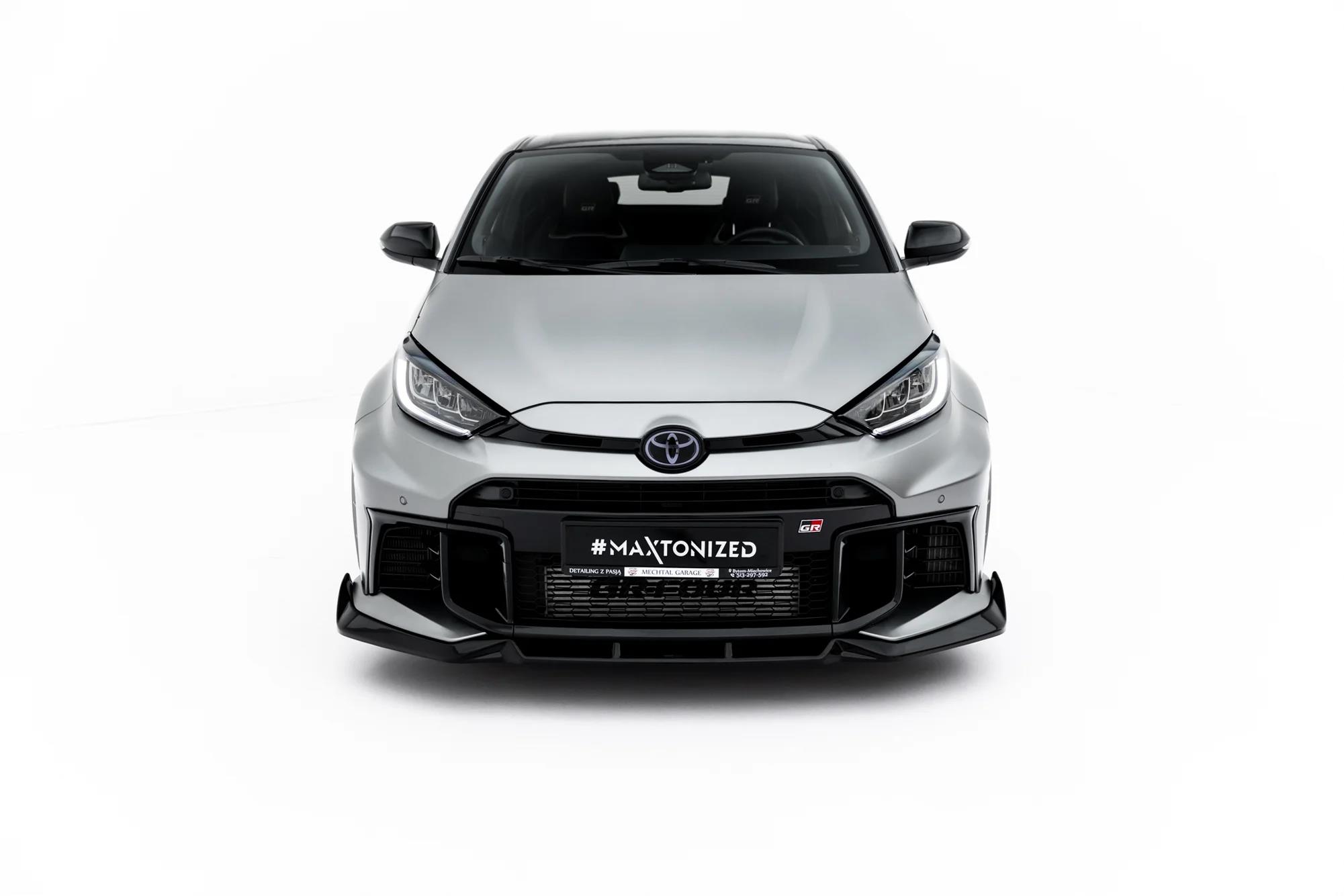 Frontlippe V.2 passend für Toyota GR Yaris Mk4 Facelift schwarz Hochglanz
