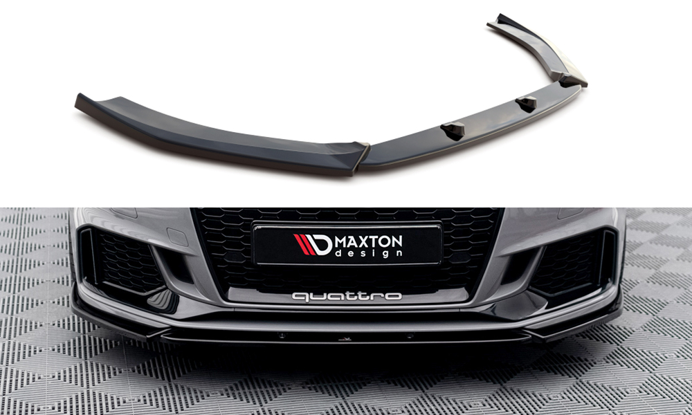 Front Ansatz V.4 für Audi RS3 8V FL Sportback schwarz Hochglanz