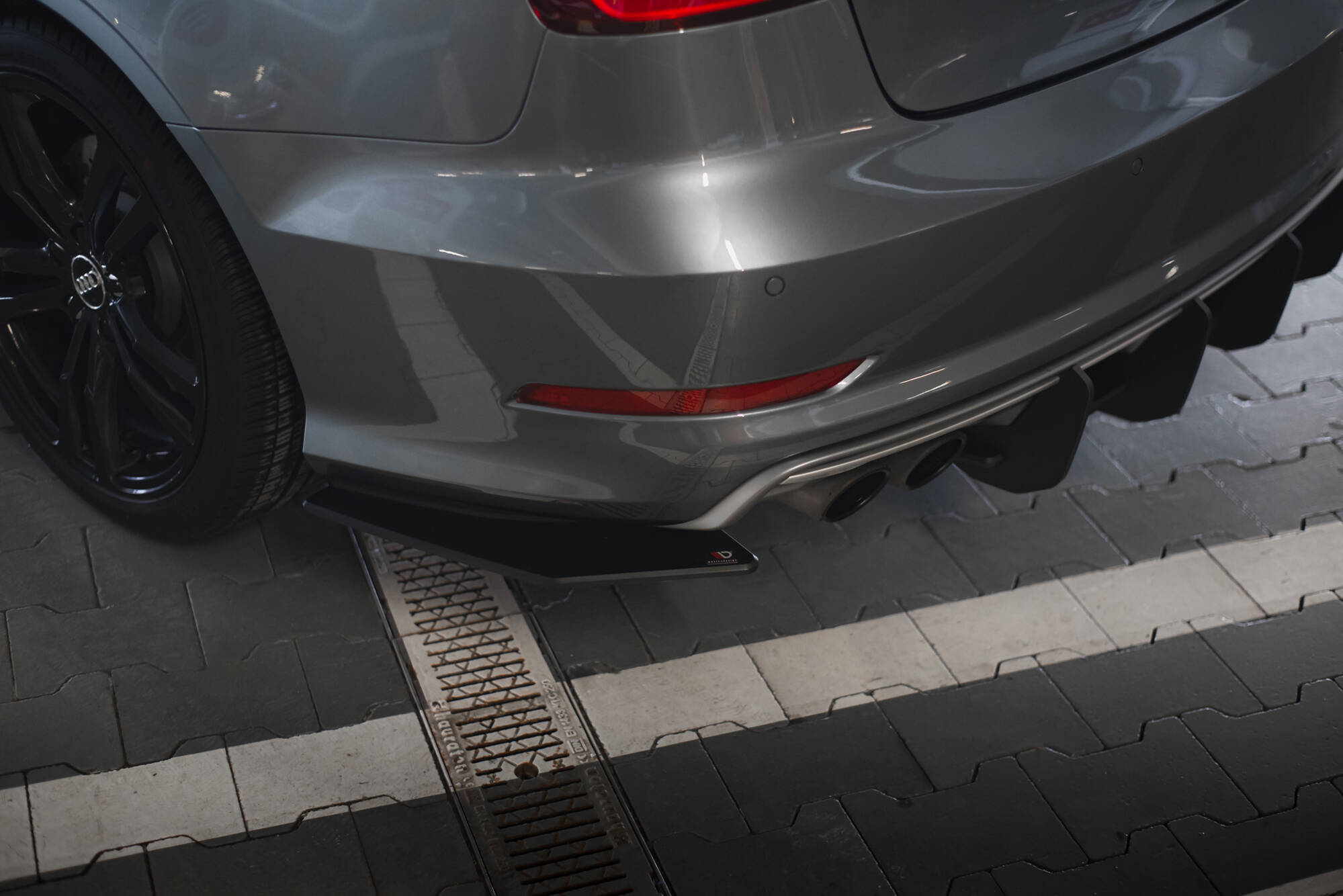 Street Pro Heck Ansatz Flaps passend für Audi S3 Limousine 8V rot