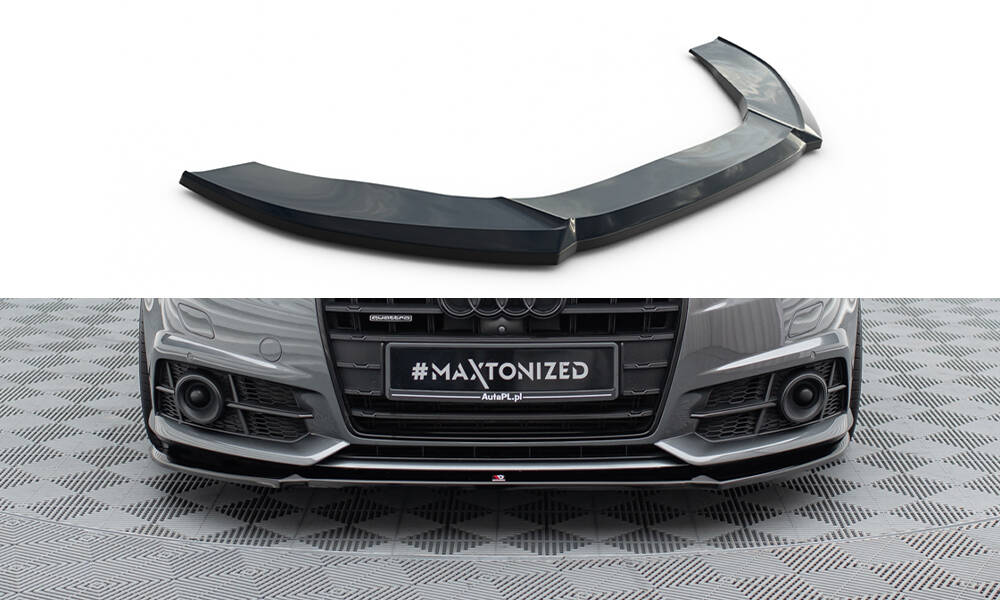 Front Ansatz V.1 für Audi A6 / A6 C7 S-line/ S6 C7 Facelift schwarz Hochglanz