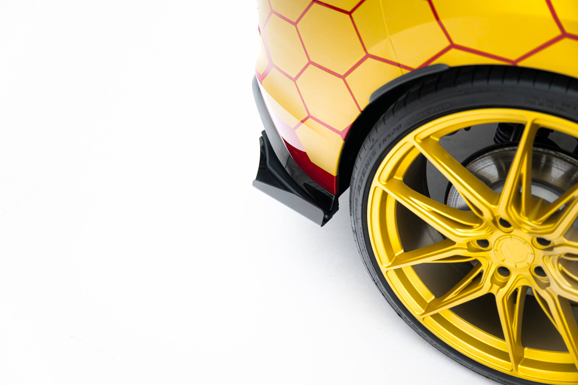 Hintere Seiten Flaps passend für VW Golf GTI Clubsport Mk8 FL schwarz Hochglanz