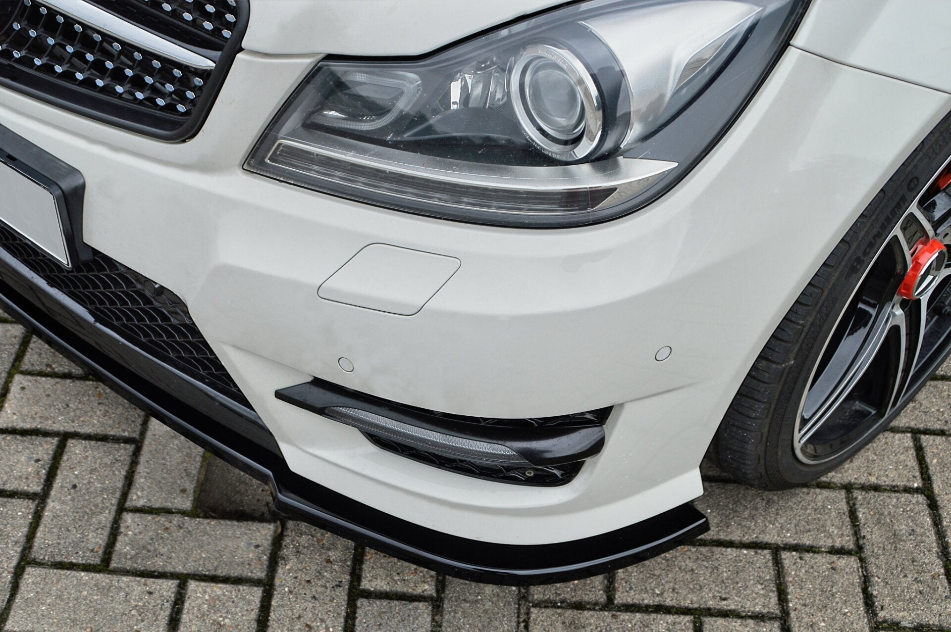 Cup Frontspoilerlippe aus ABS für Mercedes C-Klasse W204/S204/C204 OEM Optik