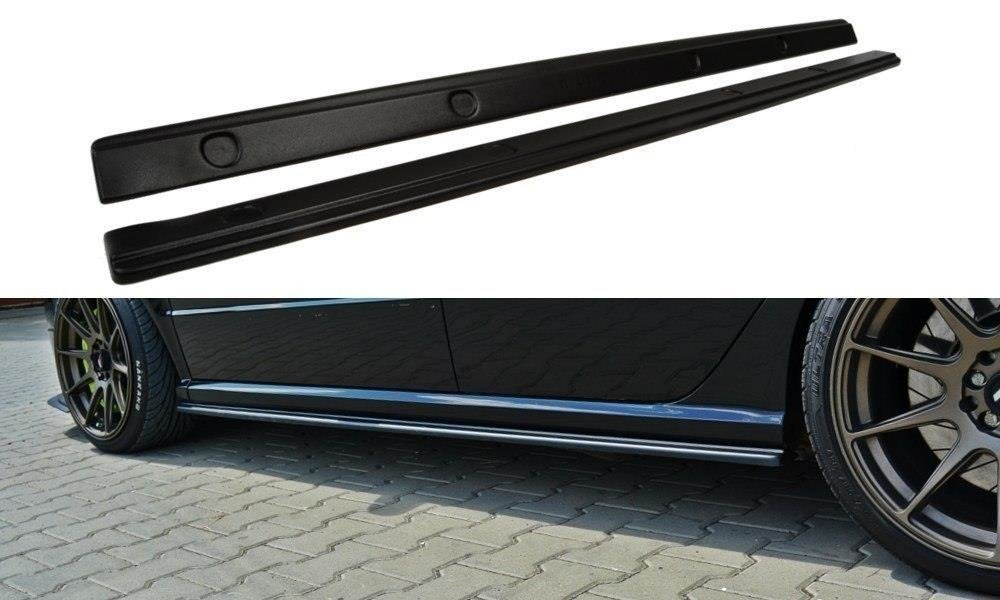 Street+ Seitenschweller Leisten passend für Skoda Fabia RS Mk1 schwarz Hochglanz